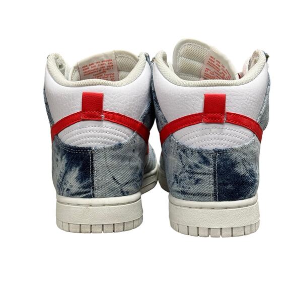Nike Women’s Dunk High Washed Denim EUC - Picture 2 of 8